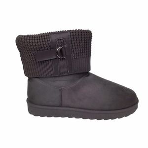 Avenue Gray Low Top Helena Winter Boots Knit Slip On Women's 10